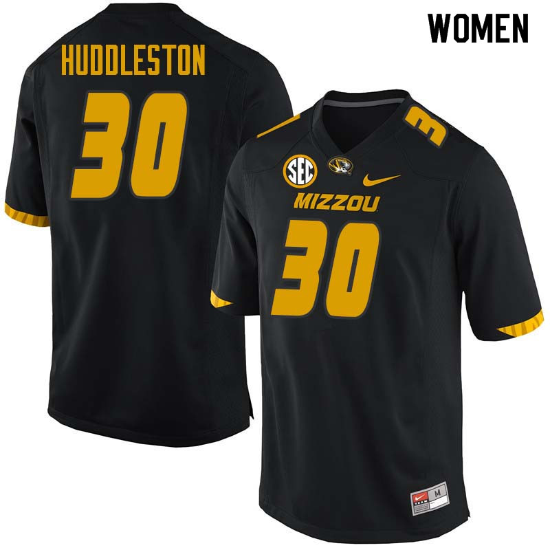Women #30 Carrington Huddleston Missouri Tigers College Football Jerseys Sale-Black - Click Image to Close